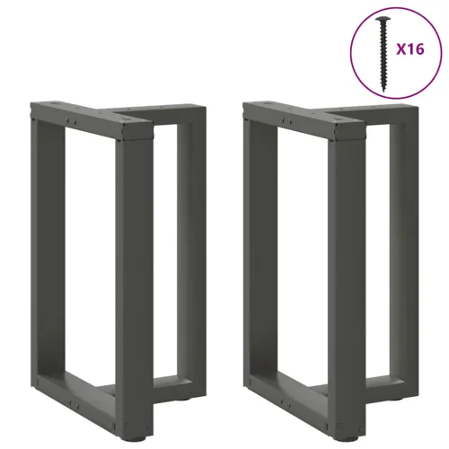 Noge za blagovaonski stol T-oblika 2 kom antracit 60x35x(72-73) cm čelik - Antracit 60 x 35 x (72-73) cm Cijena