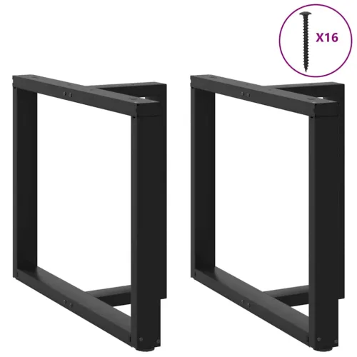 Noge za blagovaonski stol T-oblika 2 kom Crne 100x35x(72-73) cm Čelik - Crna 100 x 35 x (72-73) cm Cijena
