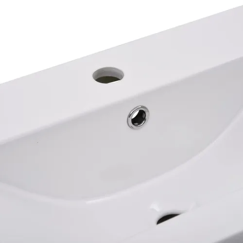 Ugradbeni Lavabo - Umivaonik 81 x 39,5 x 18,5 cm keramički bijeli - 81 x 39.5 x 18.5 cm Cijena