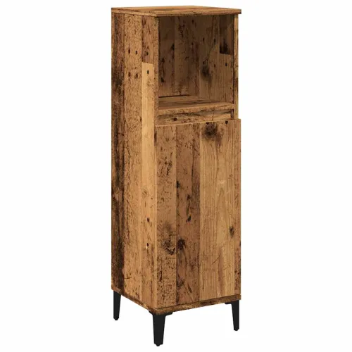 Kupaonski ormarić staro drvo 30x30x100 cm konstruirano drvo - Staro drvo Cijena