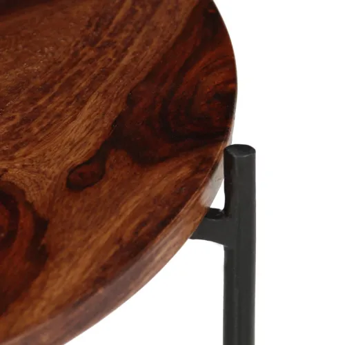2-dijelni set stolića za kavu od masivnog drva akacije 60x35 cm Cijena