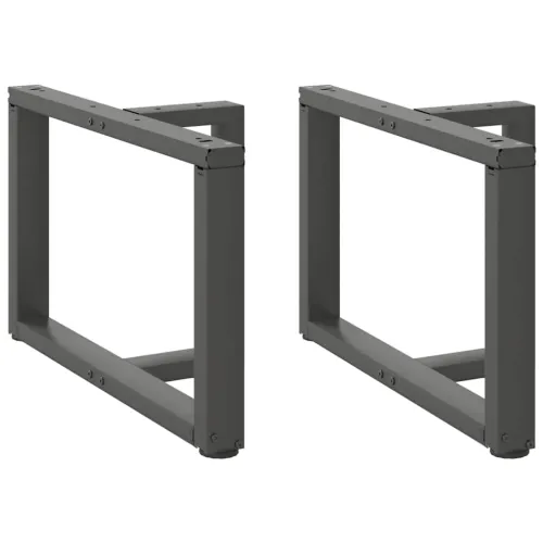 Noge za klub stolić T-oblika 2 kom antracit 70x25x(42-43) cm čelik - Antracit 70 x 25 x (42-43) cm Cijena