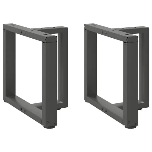 Noge za klub stolić T-oblika 2 kom antracit 50x25x(42-43) cm čelik - Antracit 50 x 25 x (42-43) cm Cijena