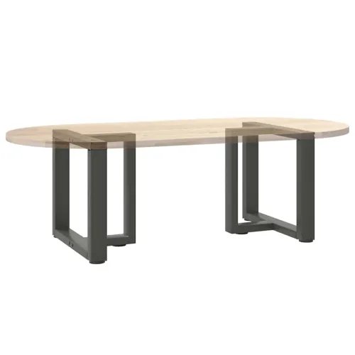 Noge za klub stolić T-oblika 2 kom antracit 50x25x(42-43) cm čelik - Antracit 50 x 25 x (42-43) cm Cijena