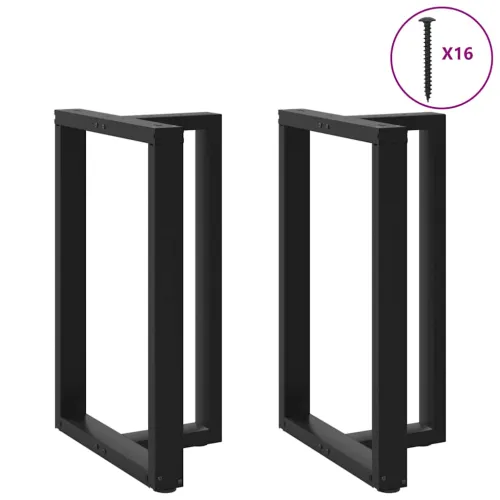 Noge za barski stol T-oblika 2 kom Crne 60x35x(90-91) cm Čelik - Crna 60 x 35 x (90-91) cm Cijena