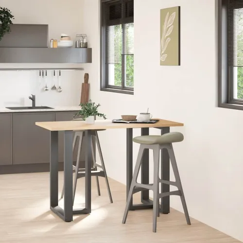 Noge za barski stol T-oblika 2 kom antracit 60x35x(90-91) cm čelik - Antracit 60 x 35 x (90-91) cm Cijena