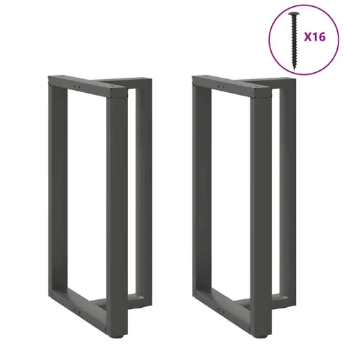 Noge za barski stol T-oblika 2 kom antracit 60x35x(100-101) cm čelik - Antracit 60 x 35 x (100-101) cm Cijena