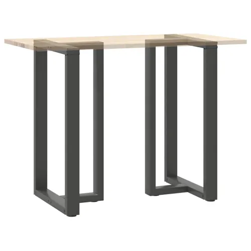 Noge za barski stol T-oblika 2 kom antracit 60x35x(100-101) cm čelik - Antracit 60 x 35 x (100-101) cm Cijena