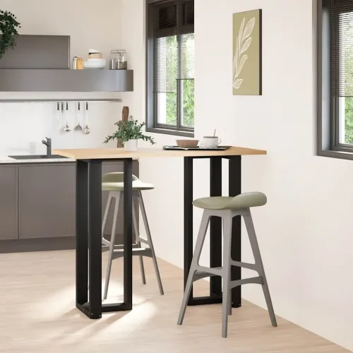 Noge za barski stol T-oblika 2 kom Crne 40x35x(110-111) cm Čelik - Crna 40 x 35 x (110-111) cm Cijena