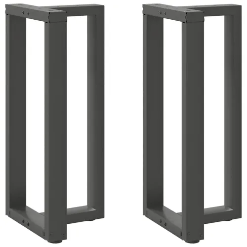 Noge za barski stol T-oblika 2 kom antracit 50x35x(90-91) cm čelik - Antracit 50 x 35 x (90-91) cm Cijena