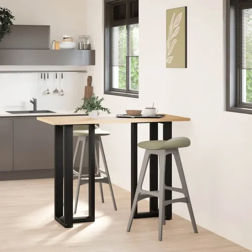 Noge za barski stol T-oblika 2 kom Crne 40x35x(100-101) cm Čelik - Crna 40 x 35 x (100-101) cm Cijena