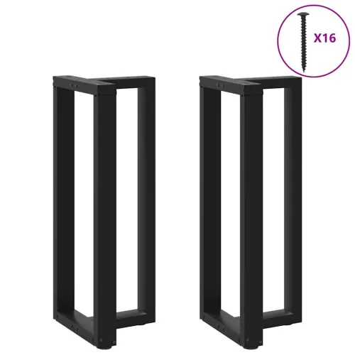 Noge za barski stol T-oblika 2 kom Crne 40x35x(100-101) cm Čelik - Crna 40 x 35 x (100-101) cm Cijena