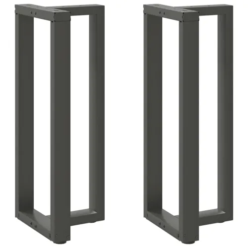 Noge za barski stol T-oblika 2 kom antracit 40x35x(100-101) cm čelik - Antracit 40 x 35 x (100-101) cm Cijena