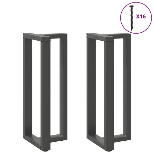 Noge za barski stol T-oblika 2 kom antracit 40x35x(100-101) cm čelik - Antracit 40 x 35 x (100-101) cm Cijena