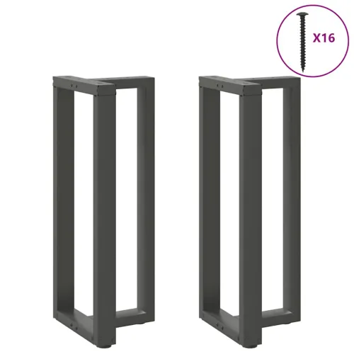 Noge za barski stol T-oblika 2 kom antracit 50x35x(100-101) cm čelik - Antracit 50 x 35 x (100-101) cm Cijena