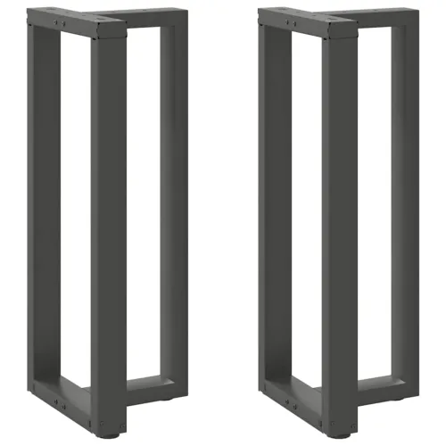 Noge za barski stol T-oblika 2 kom antracit 50x35x(100-101) cm čelik - Antracit 50 x 35 x (100-101) cm Cijena