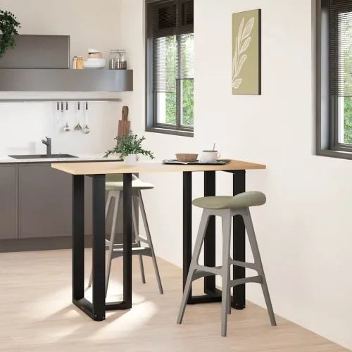 Noge za barski stol T-oblika 2 kom Crne 60x35x(100-101) cm Čelik - Crna 60 x 35 x (100-101) cm Cijena