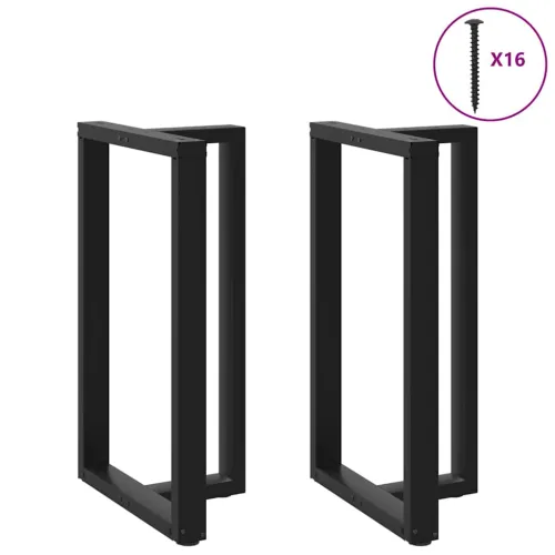 Noge za barski stol T-oblika 2 kom Crne 60x35x(100-101) cm Čelik - Crna 60 x 35 x (100-101) cm Cijena