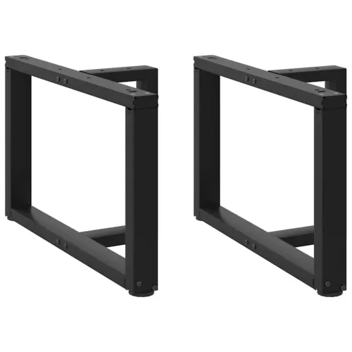 Noge za klub stolić T-oblika 2 kom Crne 60x25x(42-43) cm Čelik - Crna 60 x 25 x (42-43) cm Cijena