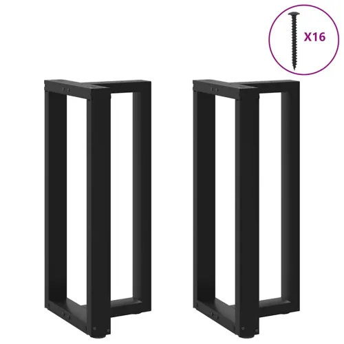 Noge za barski stol T-oblika 2 kom Crne 50x35x(90-91) cm Čelik - Crna 50 x 35 x (90-91) cm Cijena