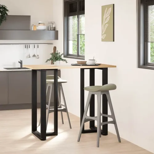 Noge za barski stol T-oblika 2 kom Crne 60x35x(110-111) cm Čelik - Crna 60 x 35 x (110-111) cm Cijena