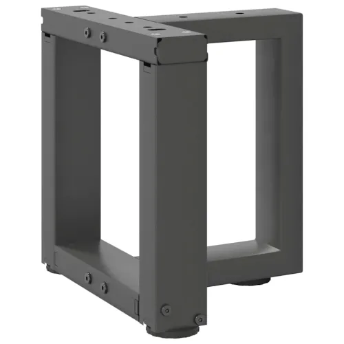 Noge za klub stolić T-oblika 2 kom antracit 30x25x(30-31) cm čelik - Antracit 30 x 25 x (30-31) cm Cijena