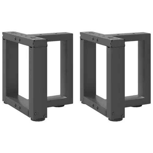 Noge za klub stolić T-oblika 2 kom antracit 30x25x(30-31) cm čelik - Antracit 30 x 25 x (30-31) cm Cijena