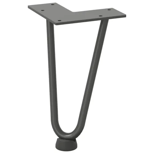 Noge s ukosnicama za stolić za kavu 4 kom. antracit 20 cm puni čelik - Antracit 20 cm 2 rods Cijena