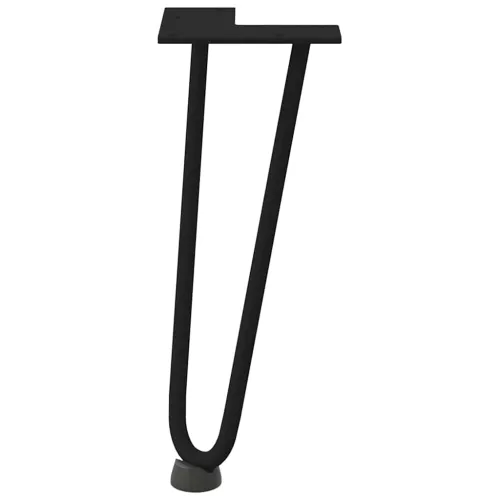 Noge s ukosnicama za stolić za kavu 4 kom. Crne 30 cm Puni čelik - Crna 30 cm 2 rods Cijena