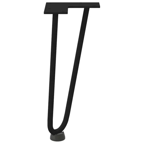 Noge s ukosnicama za stolić za kavu 4 kom. Crne 30 cm Puni čelik - Crna 30 cm 2 rods Cijena