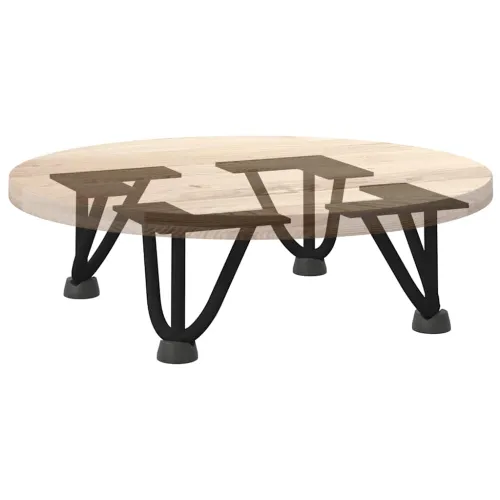 Noge za ukosnice za stolić za kavu 4 kom. Crne 10 cm Puni čelik - Crna 10 cm 3 rods Cijena