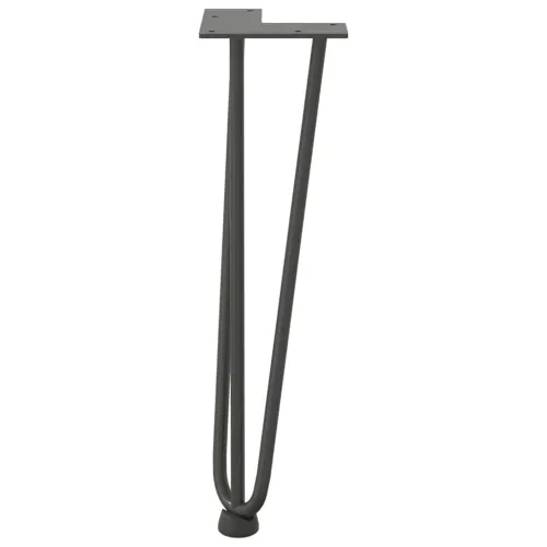 Noge s ukosnicama za stolić za kavu 4 kom. antracit 42 cm puni čelik - Antracit 42 cm 3 rods Cijena