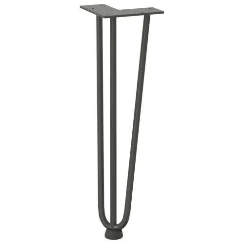 Noge s ukosnicama za stolić za kavu 4 kom. antracit 42 cm puni čelik - Antracit 42 cm 3 rods Cijena