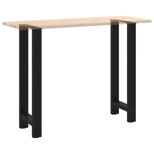 Noge za barski stol Crne 2 kom 50 x (100-101) cm Čelične - Crna 50 x (100-101) cm Cijena