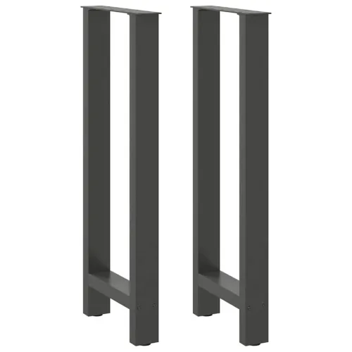 Noge za barski stol antracit boje 2 kom 50 x (100-101) cm čelik - Antracit 50 x (100-101) cm Cijena