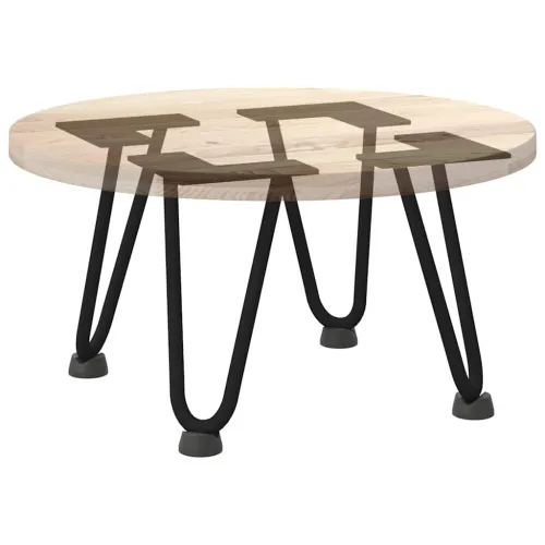 Noge s ukosnicama za stolić za kavu 4 kom. Crne 20 cm Puni čelik - Crna 20 cm 2 rods Cijena