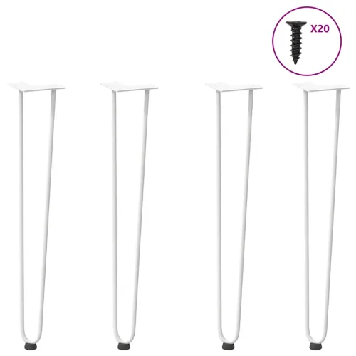 ukosne noge za konzolne stoliće za konzolni stolić 4 kom. Bijele 72 cm Puni čelik - Bijela 72 cm 2 rods Cijena