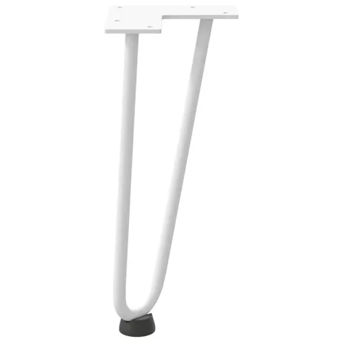 Noge s ukosnicama za stolić za kavu 4 kom. bijele 30 cm, puni čelik - Bijela 30 cm 2 rods Cijena