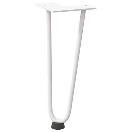 Noge s ukosnicama za stolić za kavu 4 kom. bijele 30 cm, puni čelik - Bijela 30 cm 2 rods Cijena