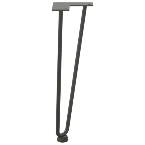 Noge s ukosnicama za stolić za kavu 4 kom. antracit 42 cm puni čelik - Antracit 42 cm 2 rods Cijena