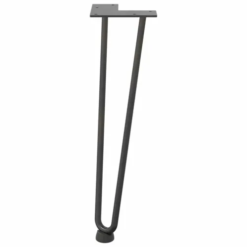 Noge s ukosnicama za stolić za kavu 4 kom. antracit 42 cm puni čelik - Antracit 42 cm 2 rods Cijena