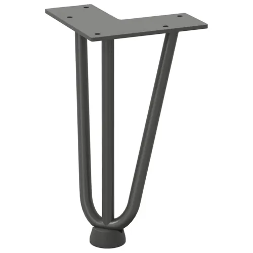 Noge s ukosnicama za stolić za kavu 4 kom. antracit 20 cm puni čelik - Antracit 20 cm 3 rods Cijena