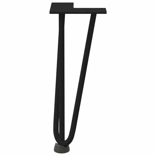 Noge s ukosnicama za stolić za kavu 4 kom. Crne 30 cm Puni čelik - Crna 30 cm 3 rods Cijena