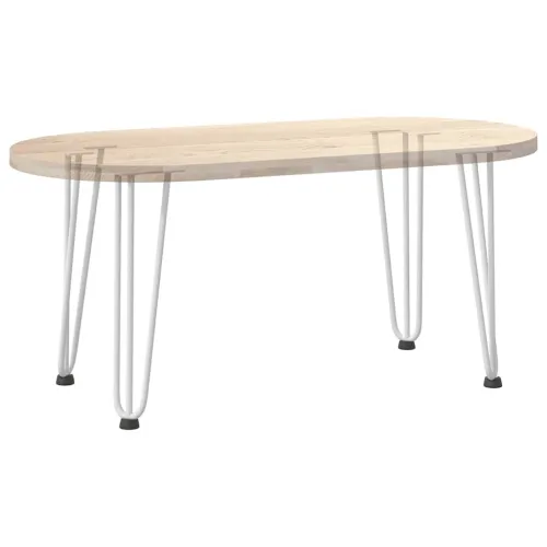 Noge s ukosnicama za stolić za kavu 4 kom. bijele 42 cm, puni čelik - Bijela 42 cm 3 rods Cijena