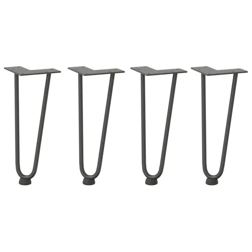 Noge s ukosnicama za stolić za kavu 4 kom. antracit 30 cm puni čelik - Antracit 30 cm 2 rods Cijena
