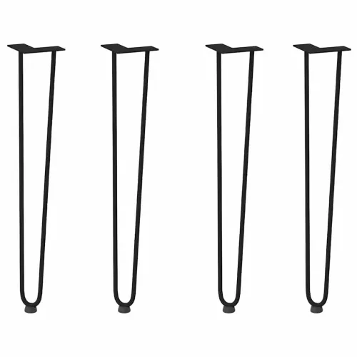 ukosne noge za konzolne stoliće za konzolni stolić od 4 kom. Crne 72 cm Puni čelik - Crna 72 cm 1 2 rods Cijena