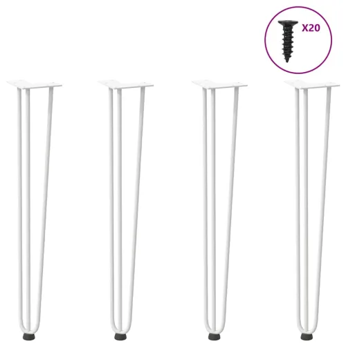 ukosne noge za konzolne stoliće za konzolni stolić 4 kom. Bijele 72 cm Puni čelik - Bijela 72 cm 3 rods Cijena