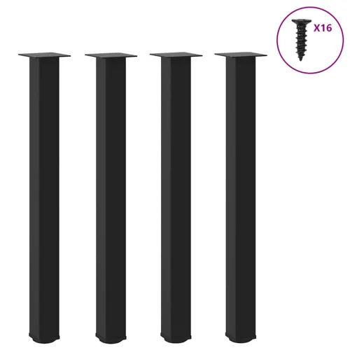Noge za barski stol 4 kom Crne 90-92 cm Čelične - Crna 90-92 cm (80 mm) 1 1 Cijena