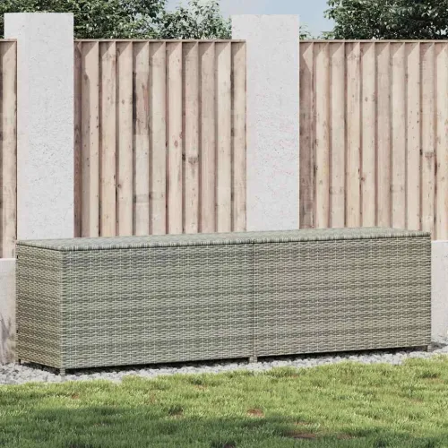 Vrtna kutija za pohranu od poliratana 200 x 50 x 60 cm siva - Siva 200 x 50 x 60 cm Siva 200 x 50 x 60 cm Cijena