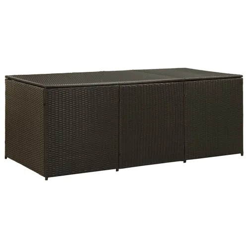 Vrtna kutija za pohranu od poliratana 180 x 90 x 70 cm smeđa - Smeđa 180 x 90 x 70 cm Smeđa 180 x 90 x 70 cm Cijena